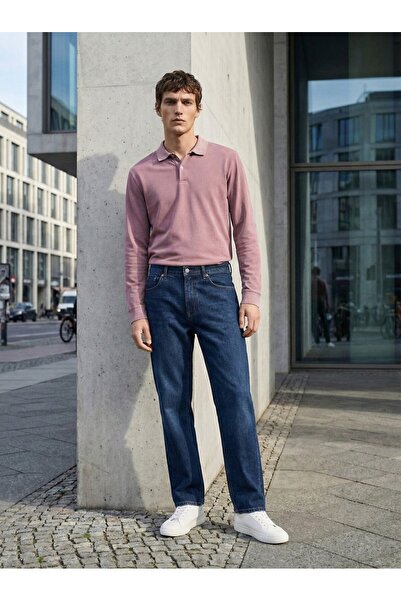 Ltb Hanorac roz din material decolorat, cu mânecă lungă