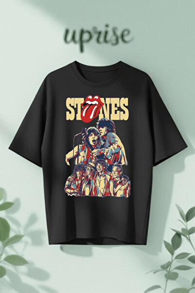 Vordevia The Rolling Stones Τυπωμένο Βαμβακερό Oversize T-shirt