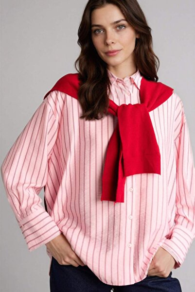 DeFacto تونيك ريلاكس فيت مطبوع بأكمام طويلة C5629AX26SP