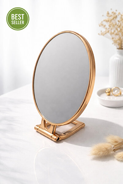 Dvl Modern Oval Gold Makyaj Aynası
