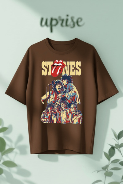 Vordevia The Rolling Stones Printed Cotton Oversize T-Shirt