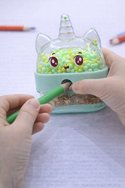 Miro Toys Micro Unicorn Figured Pencil Sharpener – with Container, Mint Green...