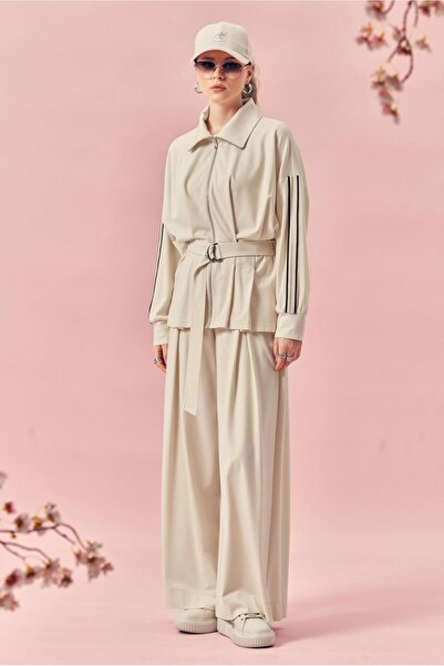 Alvina Pants and Belt Track Suit Set 46390