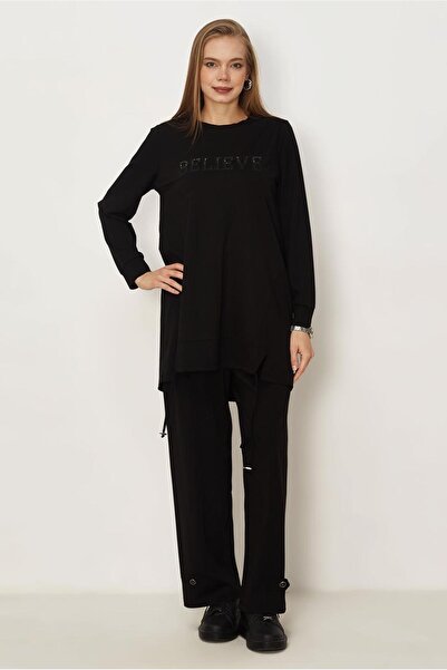 Alvina TAŞ BASKILI EŞOFMAN TAKIMI 46468