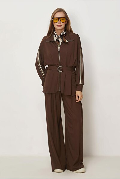 Alvina Pants and Belt Track Suit Set 46390