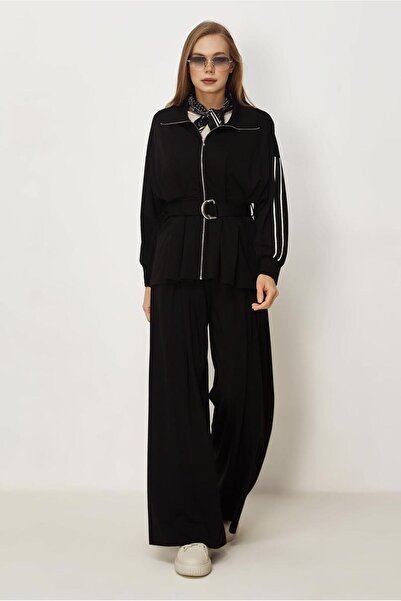 Alvina Pants and Belt Track Suit Set 46390