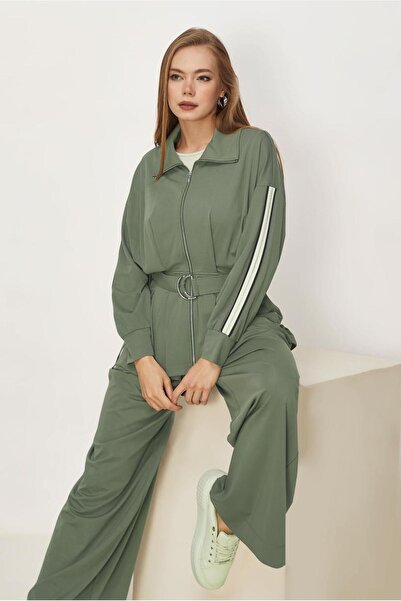 Alvina Pants and Belt Track Suit Set 46390