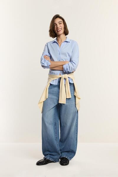 Barrel cut jean