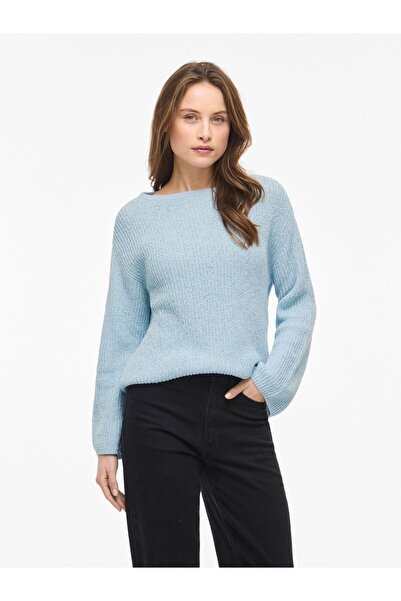 VILA Strickpullover VISUMMI U-Boot-Ausschnitt