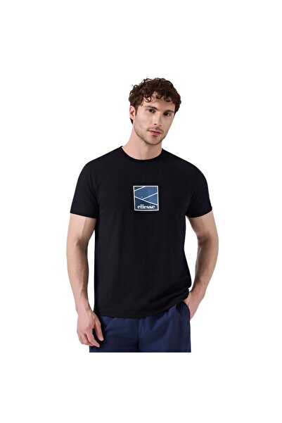 Ellesse 6SM5025-BK Ανδρικό T-Shirt με λαιμόκοψη Crew - Μαύρο