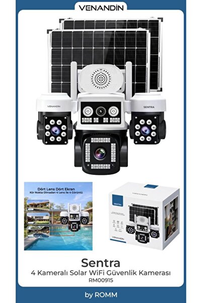 Venandin 4G SİM KART WİFİ UYUMLU SENTRA GÜVENLİK KAMERASI