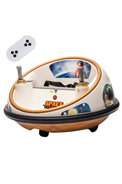 CWT Ηλεκτρικό Αυτοκινητάκι Σύγκρουσης DLS-K1 Διαστημόπλοιο Κρεμ, Περιστροφή 3...