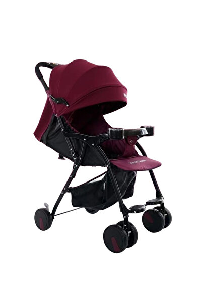 CWT 210S Αθλητικό Καρότσι σε Μπορντό, Εξαιρετικά Ελαφρύ, Αναδιπλούμενο, 3 Θέσεις