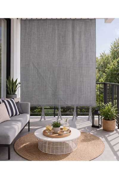 SHY TEKSTİL Πολυτελές 1ο. Κουρτίνα μπαλκονιού Class Elegance σε ανθρακί χρώμα...