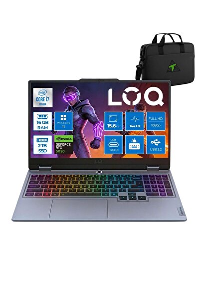 LENOVO Loq 15IRX10 I7 13700HX 16GB Ddr5 512GB SSD RTX5050 8gb W11PRO 15.6" IP...