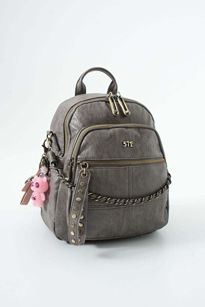 H&D COLLECTİON 571 COLLECTİONE Πλυμένο Δέρμα, Πολλαπλές Θήκες, Σακίδιο Πλάτης...