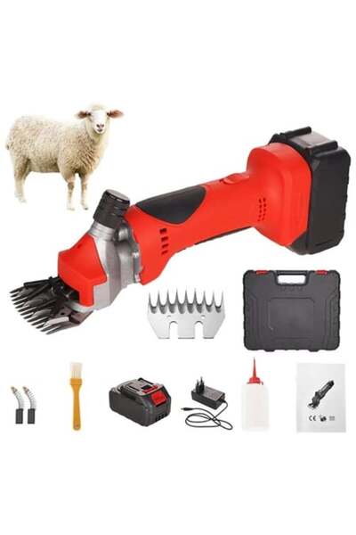 Generic ماكينة قص شعر الحيوانات الاحترافية كهربائية لاسلكية بقوة 900 واط وتحك...