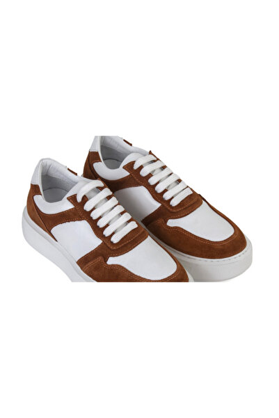 ANNASIA SHOES Pantofi sport NINA - Piele Alb/Maro