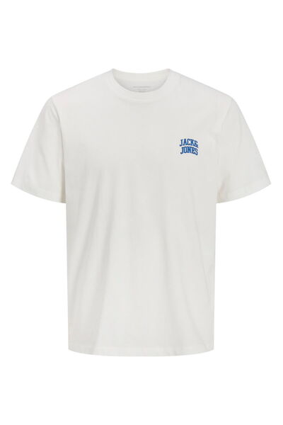 Jack & Jones Ανδρικό μπλουζάκι με στάμπα στο στήθος και λαιμόκοψη ποδηλάτου -...