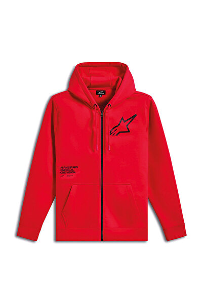 Alpinestars Traverse Hoodie Kapüşonlu Sweatshirt Kırmızı