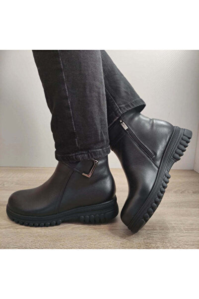 PASS Γυναικεία casual μποτάκια 830014 01-N ΜΑΥΡΟ - Μαύρο, 36