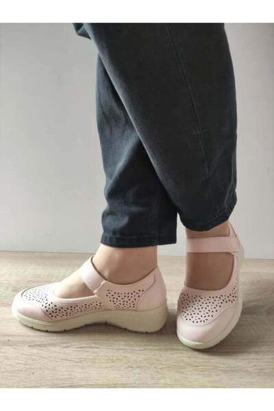 PASS Γυναικεία διάτρητα casual παπούτσια 860022C C5-N ΡΟΖ NUDE - Ροζ, 38