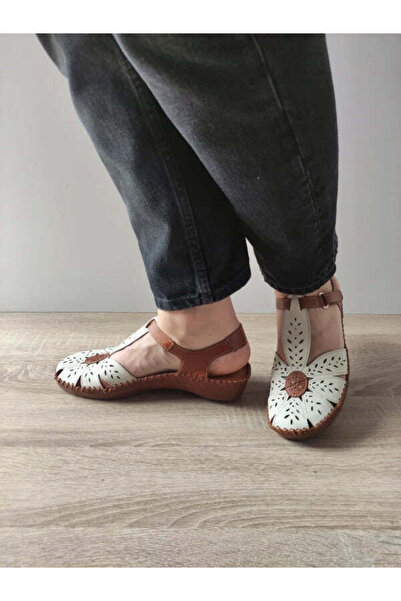 PIKOLINOS ΓΥΝΑΙΚΕΙΑ ΚΑΘΗΜΕΡΙΝΑ ΣΑΝΔΑΛΙΑ 655-0841C1 ΚΡΕΜ + ΚΑΦΕ (ΝΑΤΑ) - Κρεμ, 37