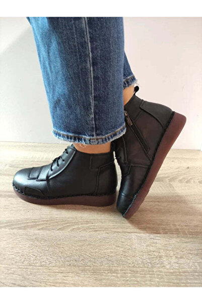 PASS Γυναικεία casual μποτάκια 470019A 01-N ΜΑΥΡΟ - Μαύρο, 38