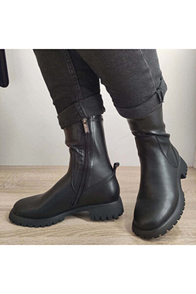 PASS Γυναικεία casual μποτάκια 150063B 01-Z ΜΑΥΡΟ - Μαύρο, 37