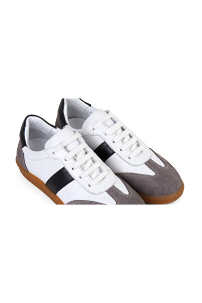 ANNASIA SHOES Pantofi sport SARA - Piele Alb/Gri