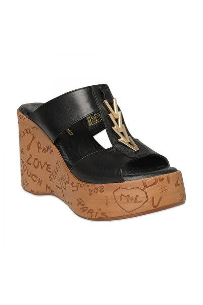 Mammamia D26Yt-1720 Καθημερινές Μαύρες Γυναικείες Παντόφλες