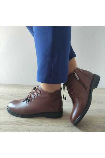 PASS Γυναικεία casual μποτάκια 93001C ΚΑΦΕ - Καφέ, 36