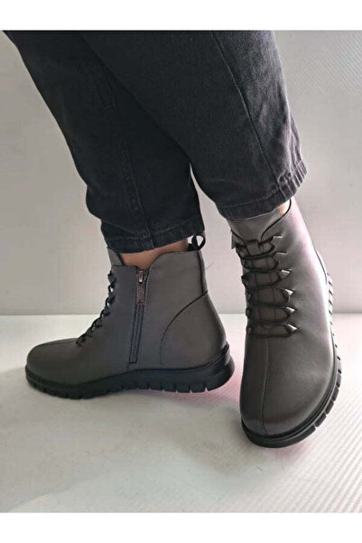 PASS Γυναικεία casual μποτάκια 570011B 14-N ΓΚΡΙ - Γκρι, 36