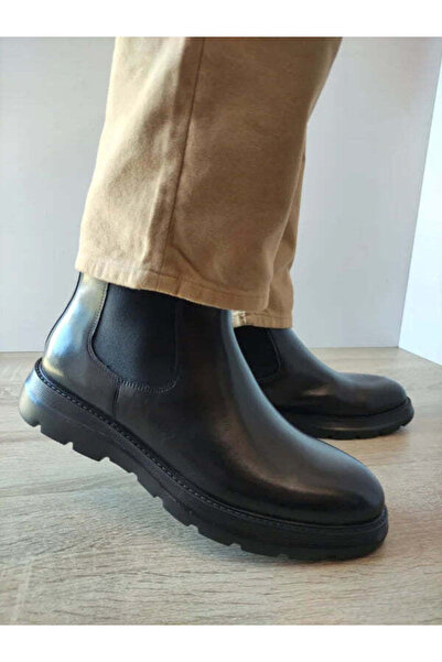 ELDEMAS Ανδρικά casual μποτάκια Z190330-1 ΜΑΥΡΟ - Μαύρο, 37