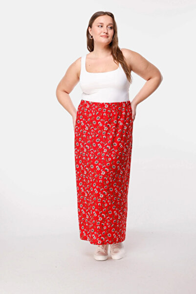 Shape Of You Κοντή μολυβιόσχημη φούστα με λουλουδάτο σχέδιο και ψηλή μέση