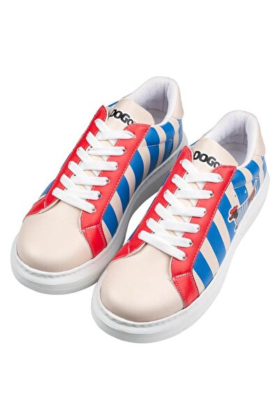 Dogo Γυναικεία Vegan Δερμάτινα Λευκά Sneakers - Σχέδιο Mon Amour