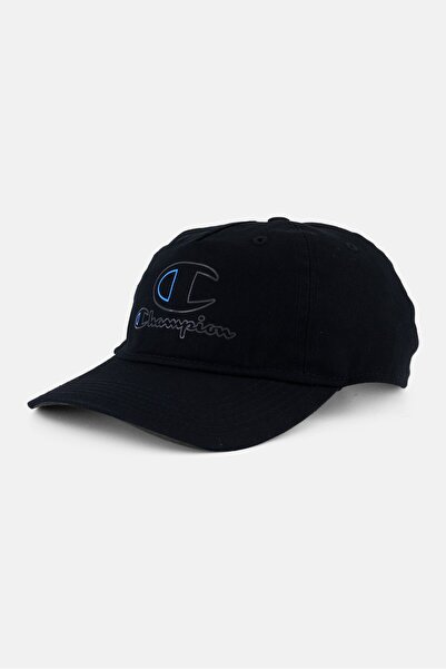 Champion Men Brand Logo Cap, Black