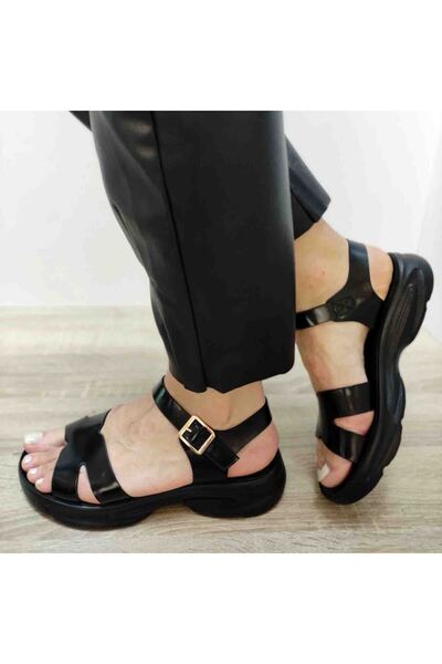 FORMAZIONE Γυναικεία ΚΑΖΟΥΑΛ Σανδάλια 220722 ΜΑΥΡΟ - Μαύρο, 36