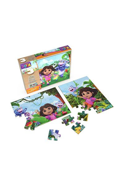 Master Toys Ντόρα Επιτραπέζια Παιχνίδια 3 Ξύλινα Παζλ (6071059)