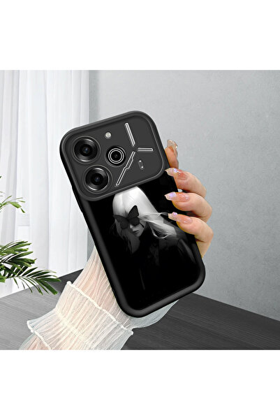 ucuc Tecno Pova 6/Pova 6 Pro Uyumlu Darbeye Dayanıklı Kamera Korumalı Siyah S...