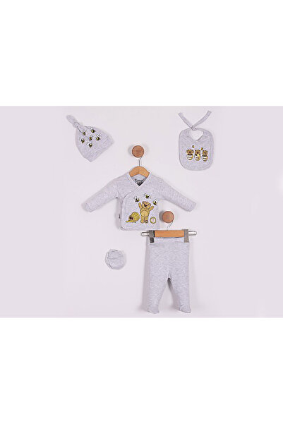 Rise Raba Teddy Bear Printed 5-Piece Unisex Hospital Discharge Set