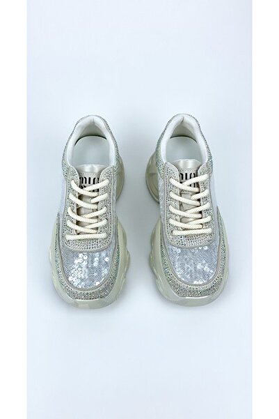 Tonii Γυναικεία sneakers, κομψά, με γυαλιστερές λεπτομέρειες, 6616-8