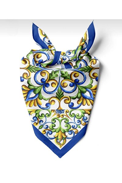 618 CONCEPT 55X55 Chinese Garden Bandana Scarf