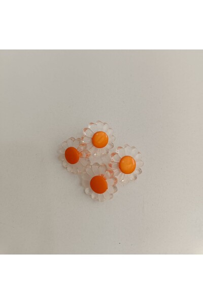 EL YAPIMI 10'lu Turuncu Bebek Düğme Seti 2 Cm