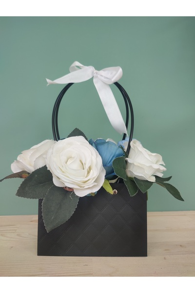 Çantalı Yapay Çiçek Hediyelik