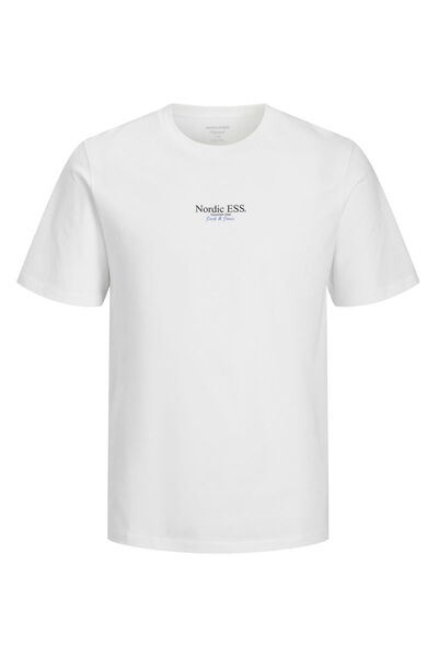 Jack & Jones Ανδρικό μπλουζάκι από 100% βαμβάκι με στάμπα στην πλάτη και στο ...