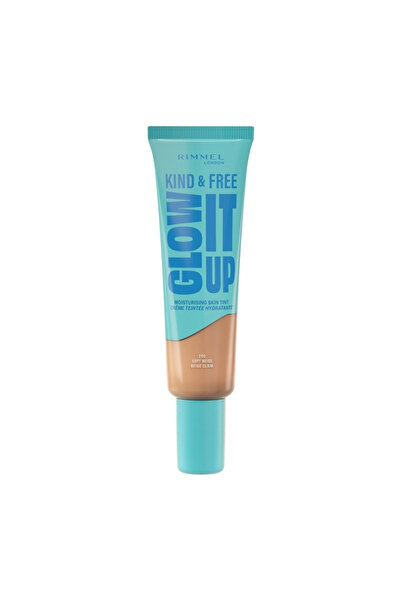 RIMMEL LONDON Kind & Free Glow It Up Moisturising Skin Tint, 200 Soft Beige