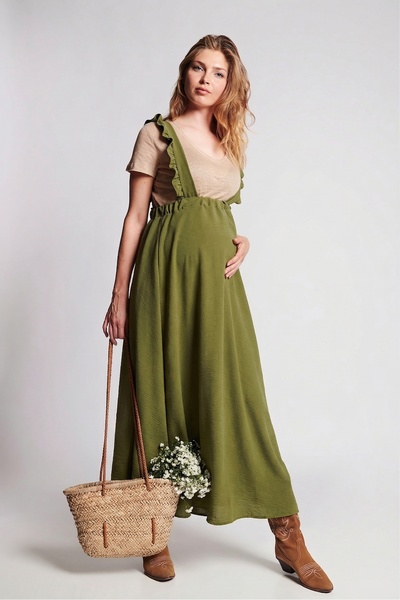 LYN MAMA Σαλοπέτα Σκάρλετ - Χακί