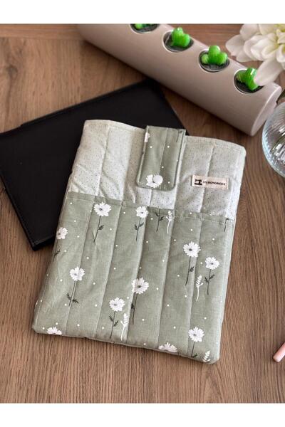 dyhandmade Çiçek Desenli Tablet / Kitap Kılıfı