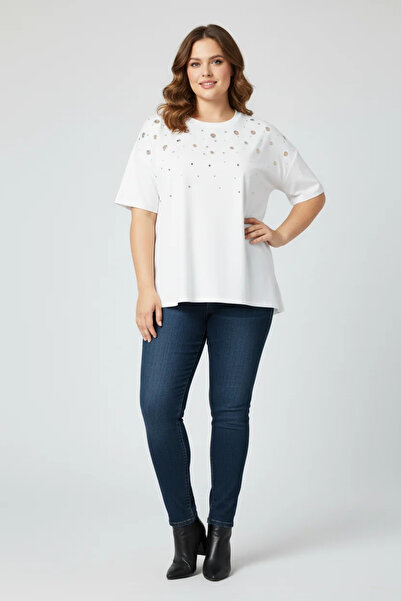 Shape Of You Μπλουζάκι με κοντό μανίκι και λεπτομέρεια στα μάτια